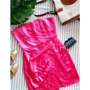 Sau Lee Pink Sleeveless Mini Dress